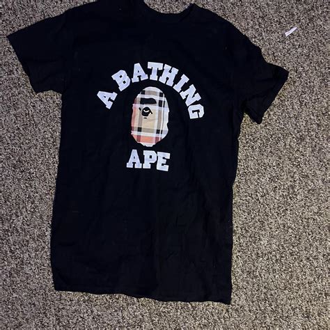 bape x burberry tee|bape burberry shirt for sale.